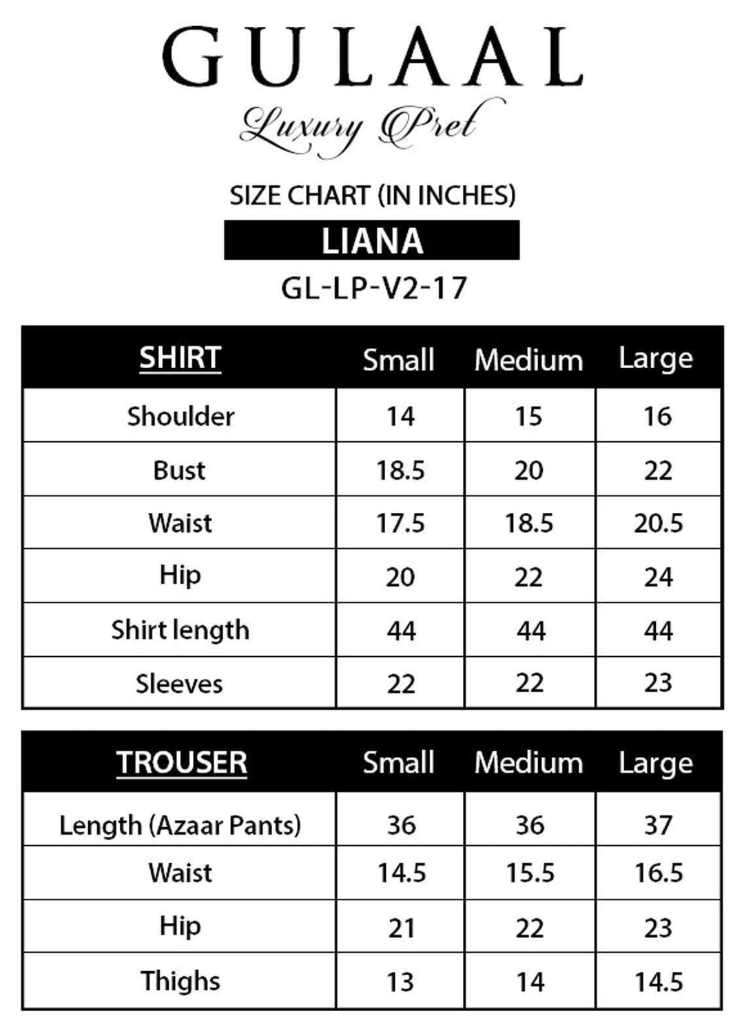 Gulaal Pret Luxury Organza 4 Piece Suit GL-LP-V2-17 Liana