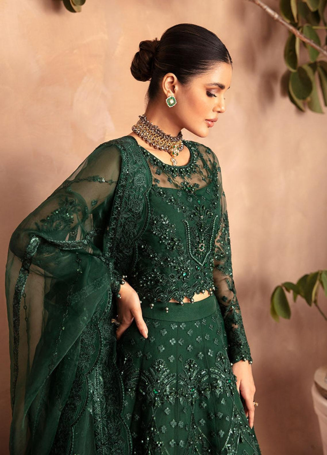 Gulaal Pret Luxury Organza 4 Piece Suit GL-LP-V2-18 Aurora