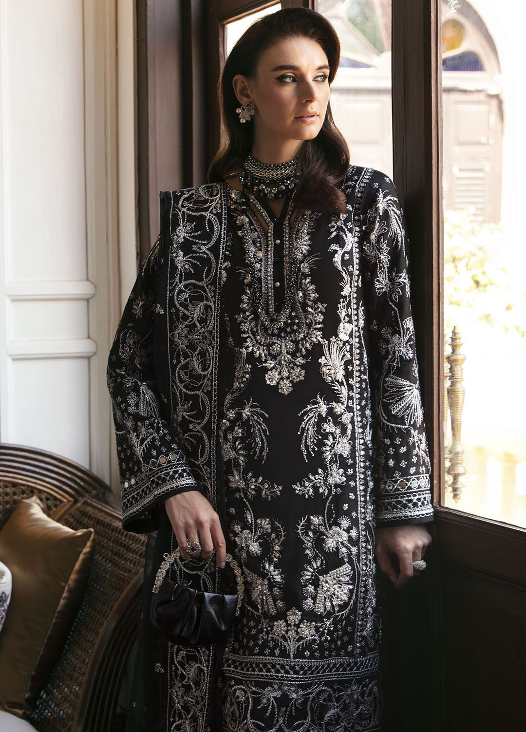 Gulaal Pret Embroidered Viscose 3 Piece Suit GL-LP-24V1-22 Nadine