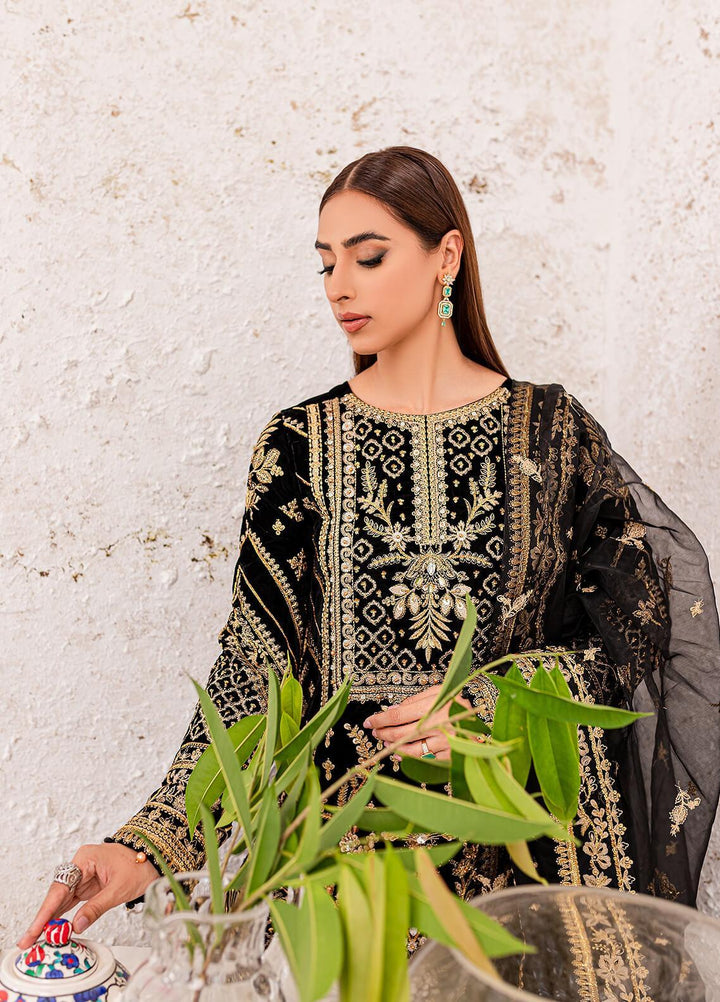 Gulaal Embroidered Velvet Suits Unstitched 3 Piece GL22V 01 AZRA - Luxury Collection