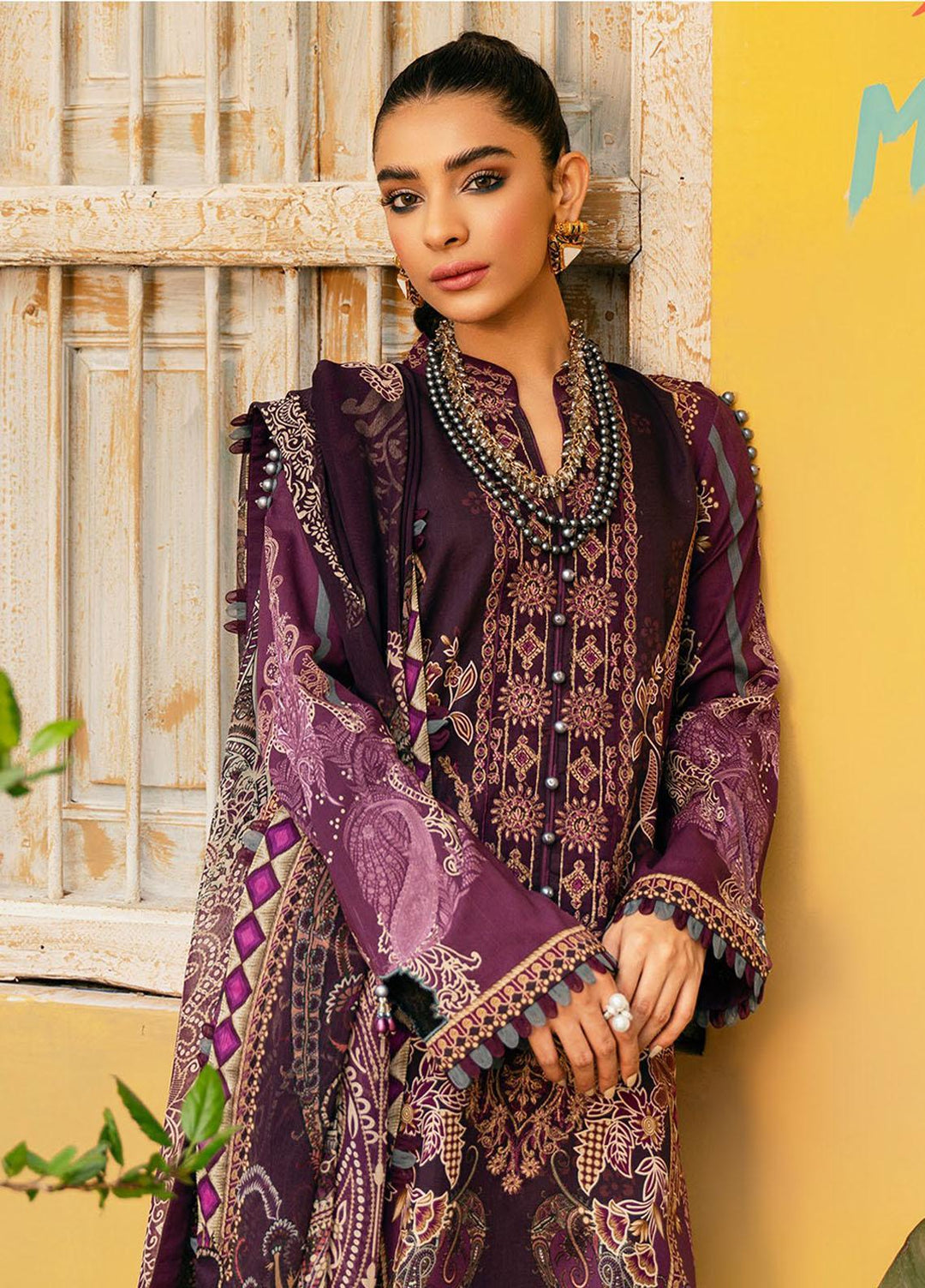 Gulaal Embroidered Lawn Suits Unstitched 3 Piece GL23UL D-01 Mireia - Summer Collection