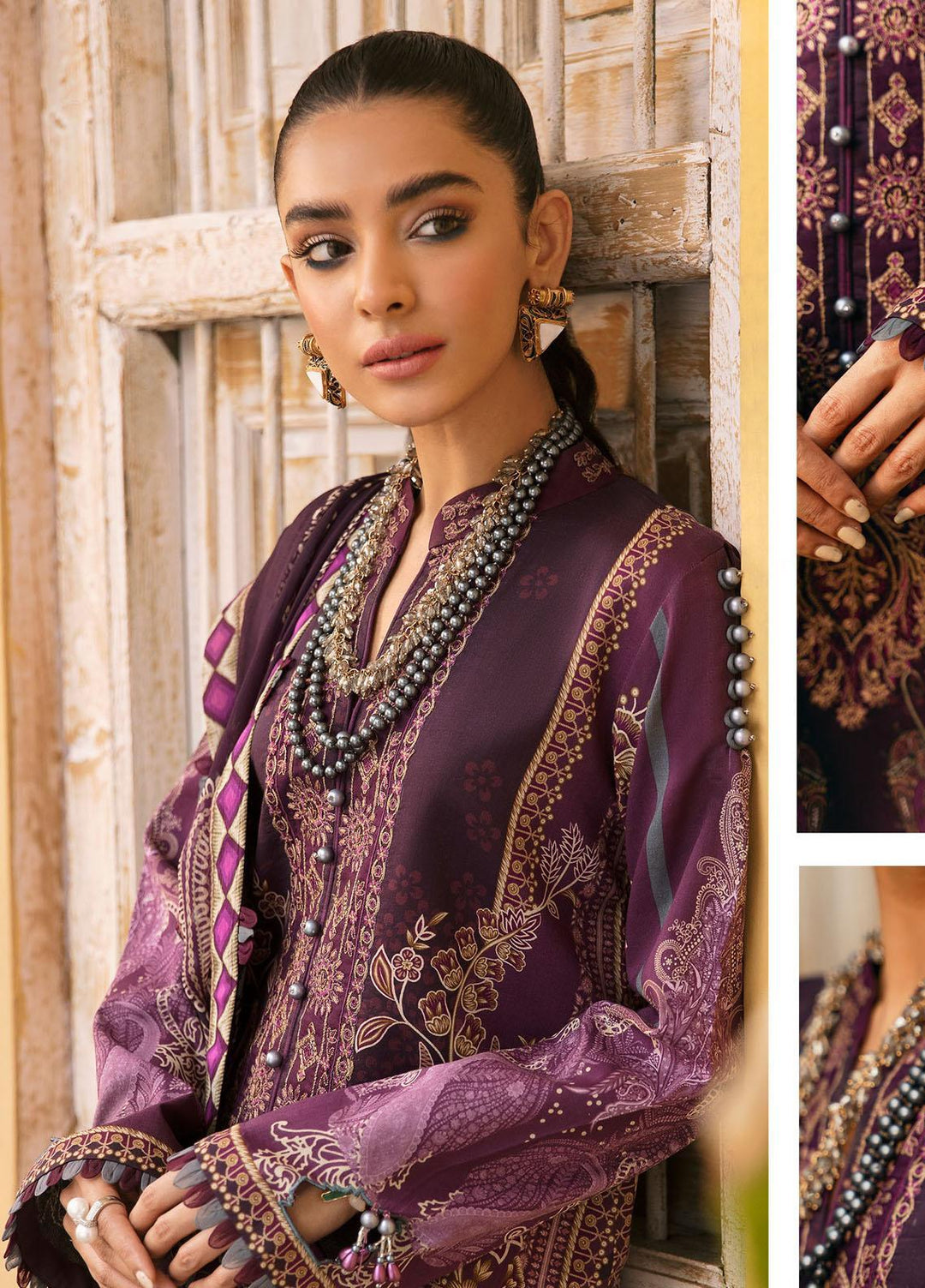 Gulaal Embroidered Lawn Suits Unstitched 3 Piece GL23UL D-01 Mireia - Summer Collection