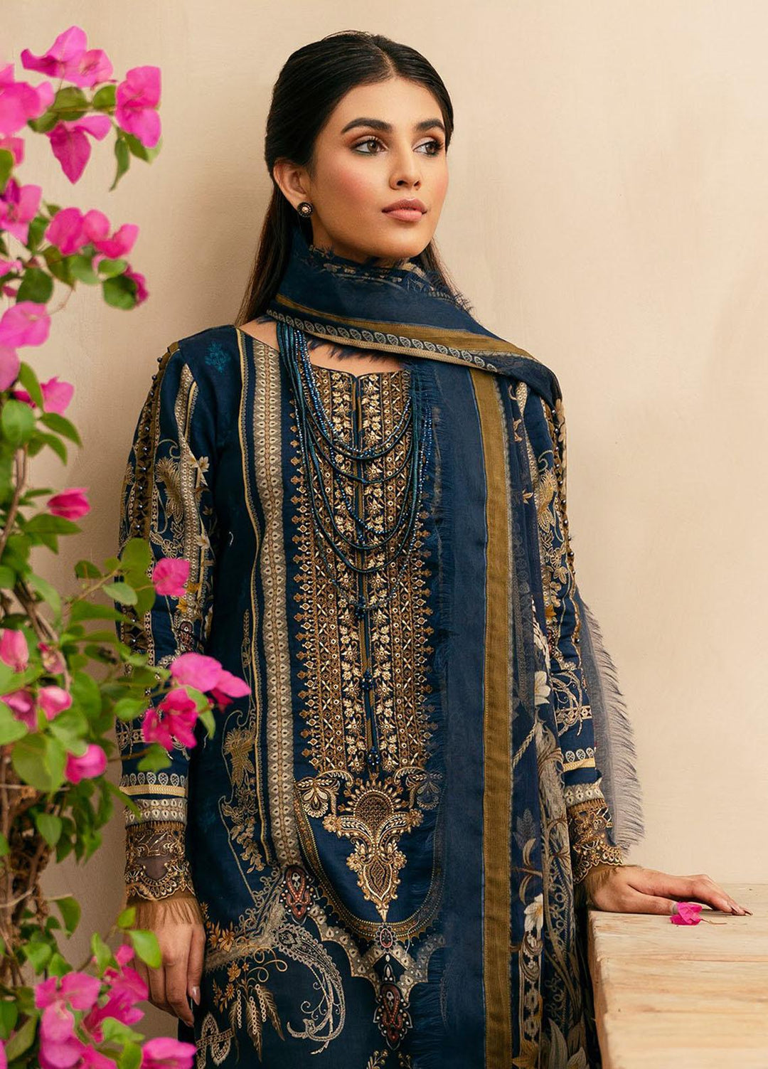 Gulaal Embroidered Lawn Suits Unstitched 3 Piece GL23UL D-02 Julia - Summer Collection