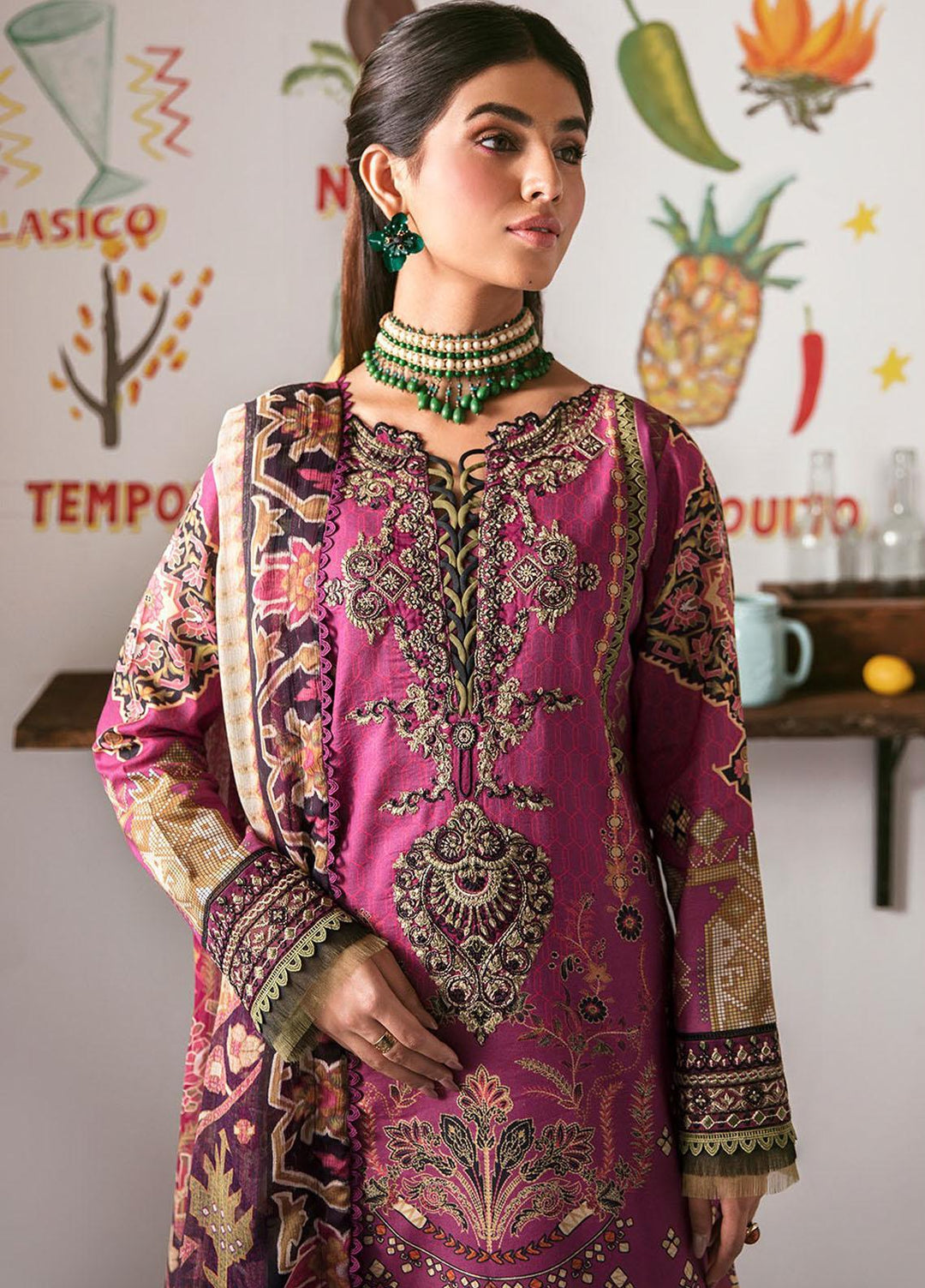 Gulaal Embroidered Lawn Suits Unstitched 3 Piece GL23UL D-04 Mariana - Summer Collection