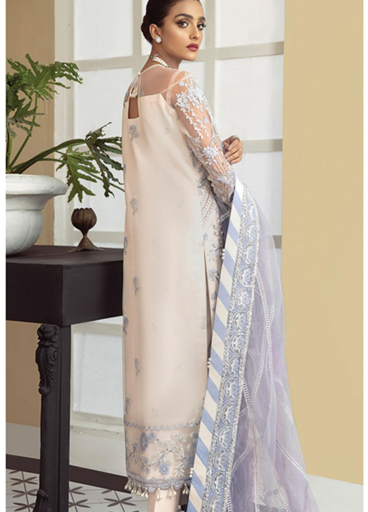 Gulaal Embroidered Net Suits Unstitched 3 Piece GL21LF D-02 FARIHA - Luxury Formals Collection