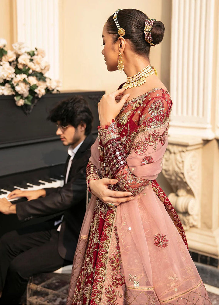 Gulaal Embroidered Net Suits Unstitched 4 Piece GL23WD GL-WU-23V1-02 ZIVA - Wedding Collection