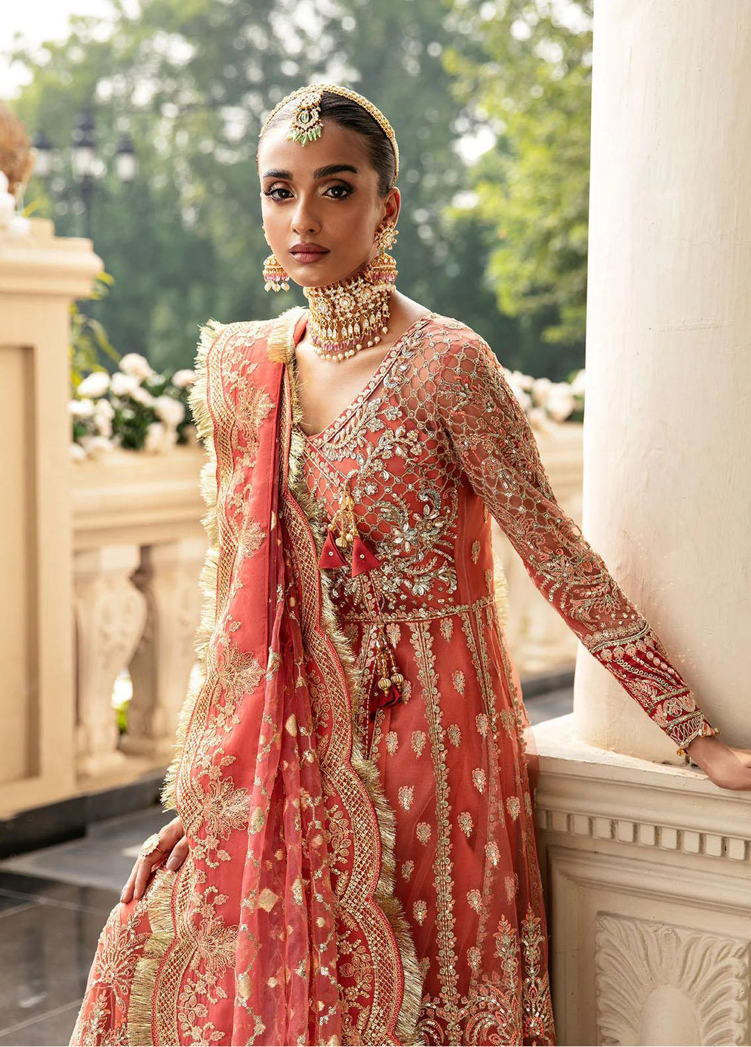 Gulaal Embroidered Net Suits Unstitched 4 Piece GL23WD GL-WU-23V1-04 NEHIR - Wedding Collection