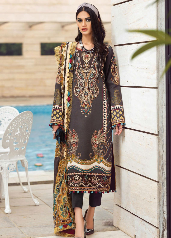 Gulaal Embroidered Slub Suits Unstitched 3 Piece GL21W GW-04 - Winter Collection