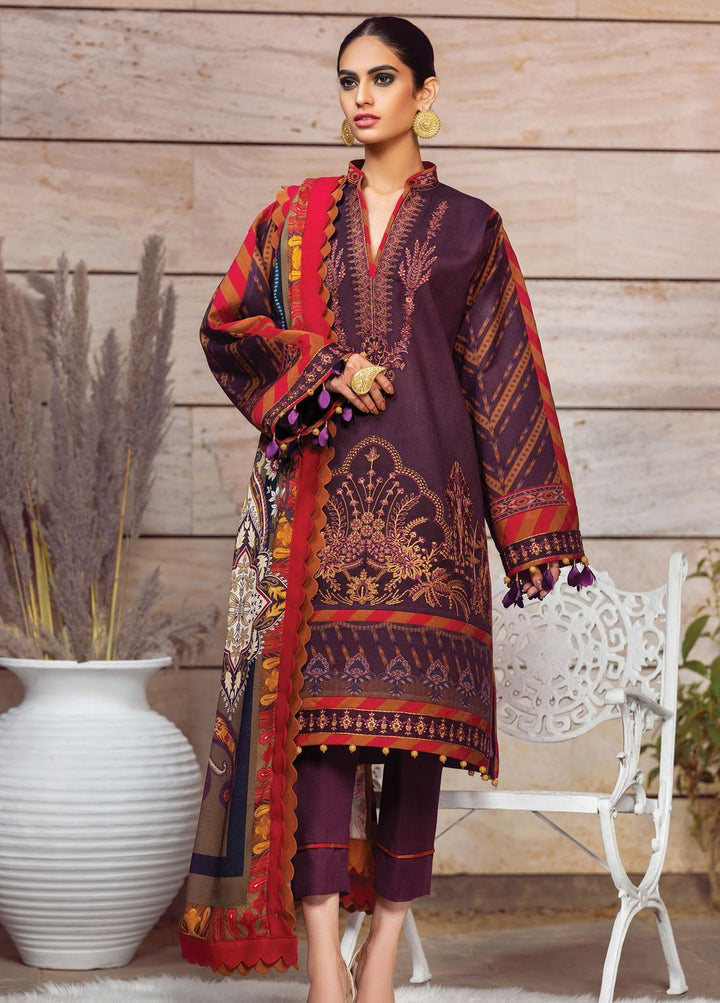Gulaal Embroidered Wool Suits Unstitched 3 Piece GL21W GW-08 - Winter Collection