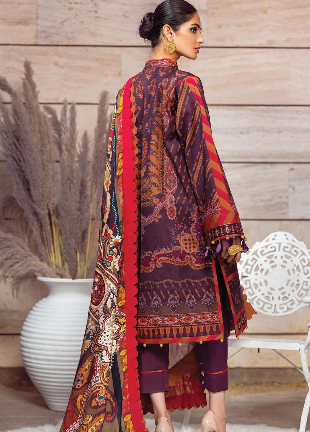 Gulaal Embroidered Wool Suits Unstitched 3 Piece GL21W GW-08 - Winter Collection