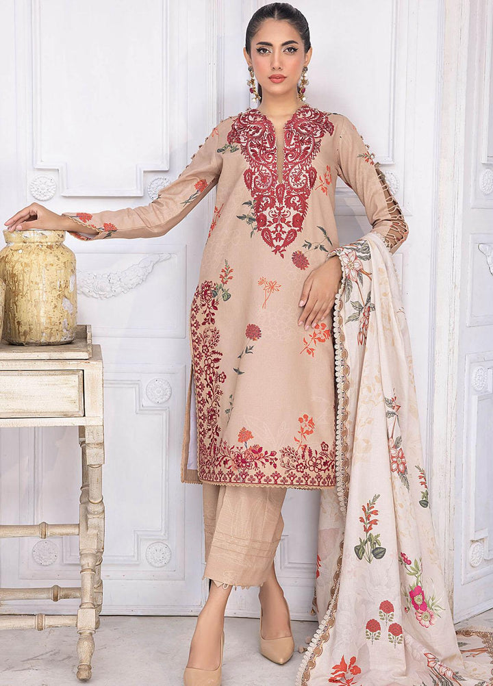 Gulbagh By Asifa & Nabeel Embroidered Khaddar Suits Unstitched 3 Piece AN23GB GBW-04 Asmara - Winter Collection