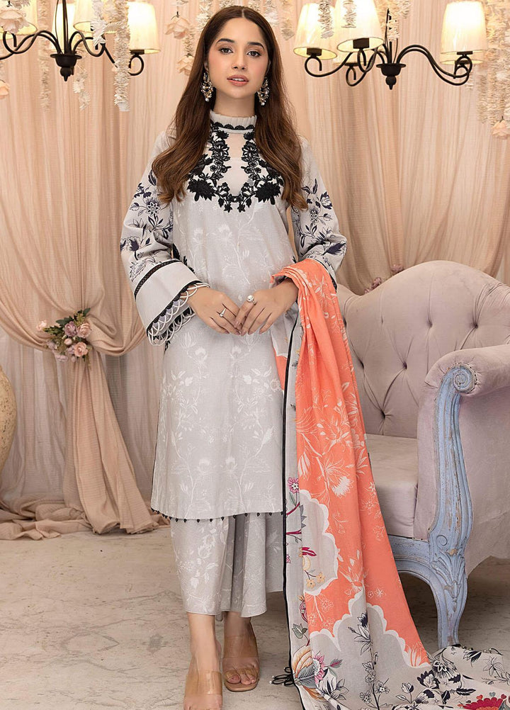 Gulbagh By Asifa & Nabeel Embroidered Khaddar Suits Unstitched 3 Piece AN23GB GBW-12 Aangan - Winter Collection