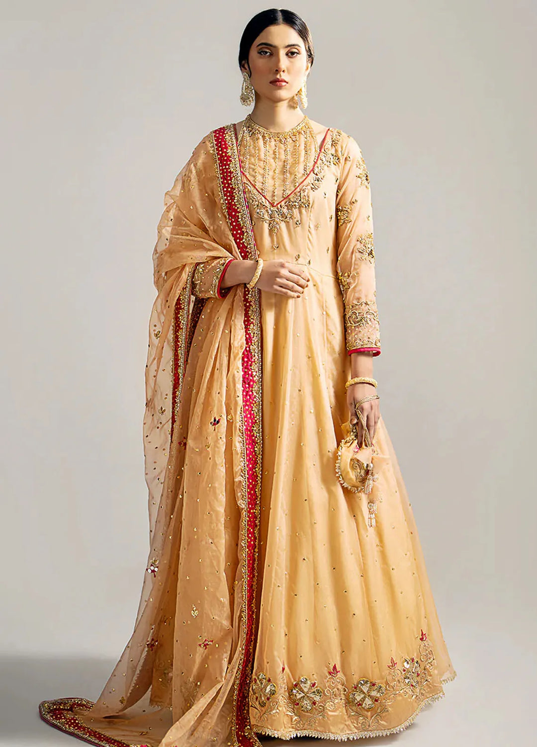 Gulbano By Grandeur Luxury Pret Embroidered Organza 3 Piece Suit Nia