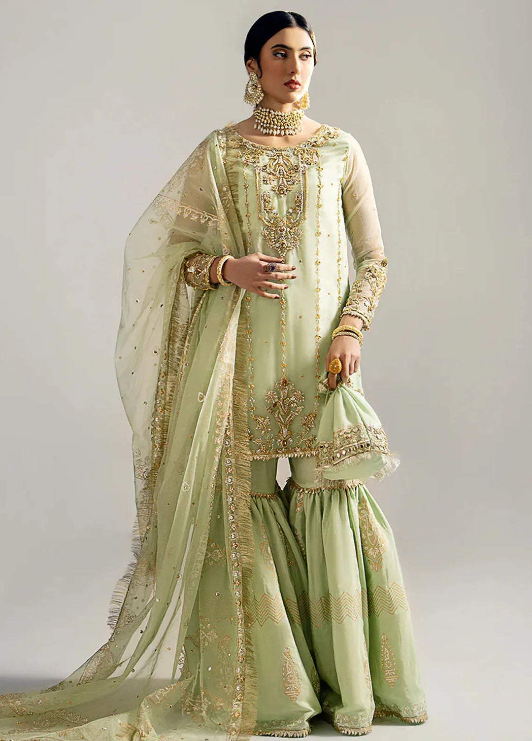 Gulbano By Grandeur Luxury Pret Embroidered Organza 3 Piece Suit Soraya