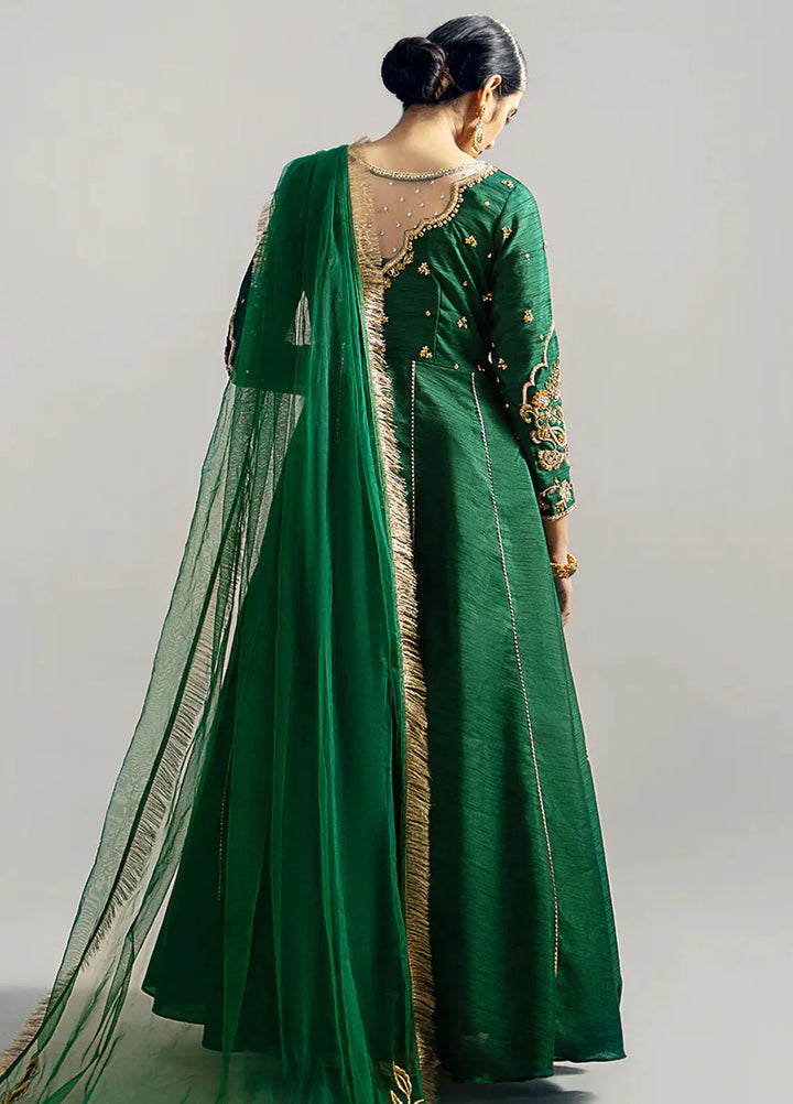 Gulbano By Grandeur Luxury Pret Embroidered Raw silk 3 Piece Suit Jade