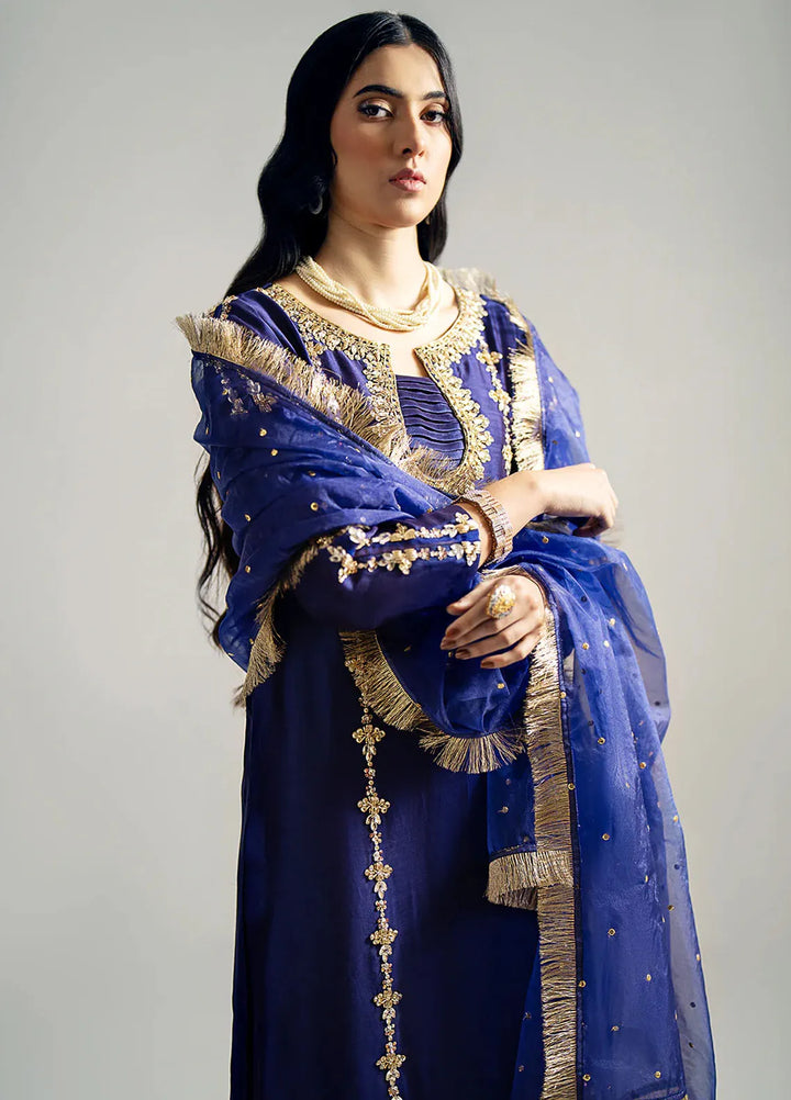 Gulbano By Grandeur Luxury Pret Embroidered Silk 3 Piece Suit Elara