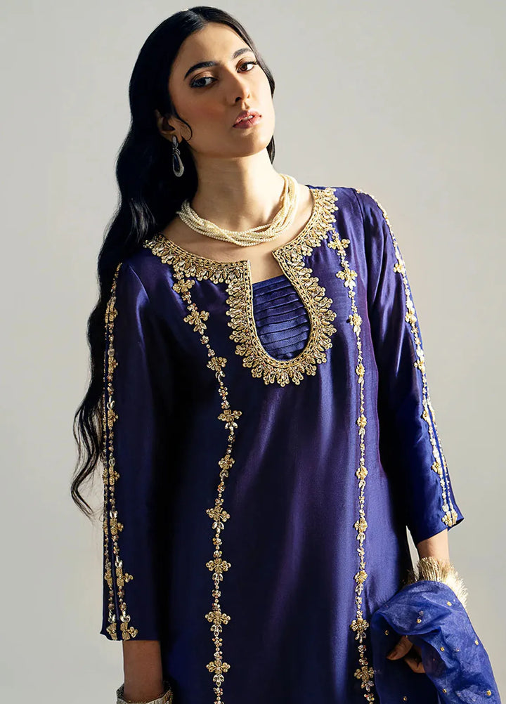 Gulbano By Grandeur Luxury Pret Embroidered Silk 3 Piece Suit Elara