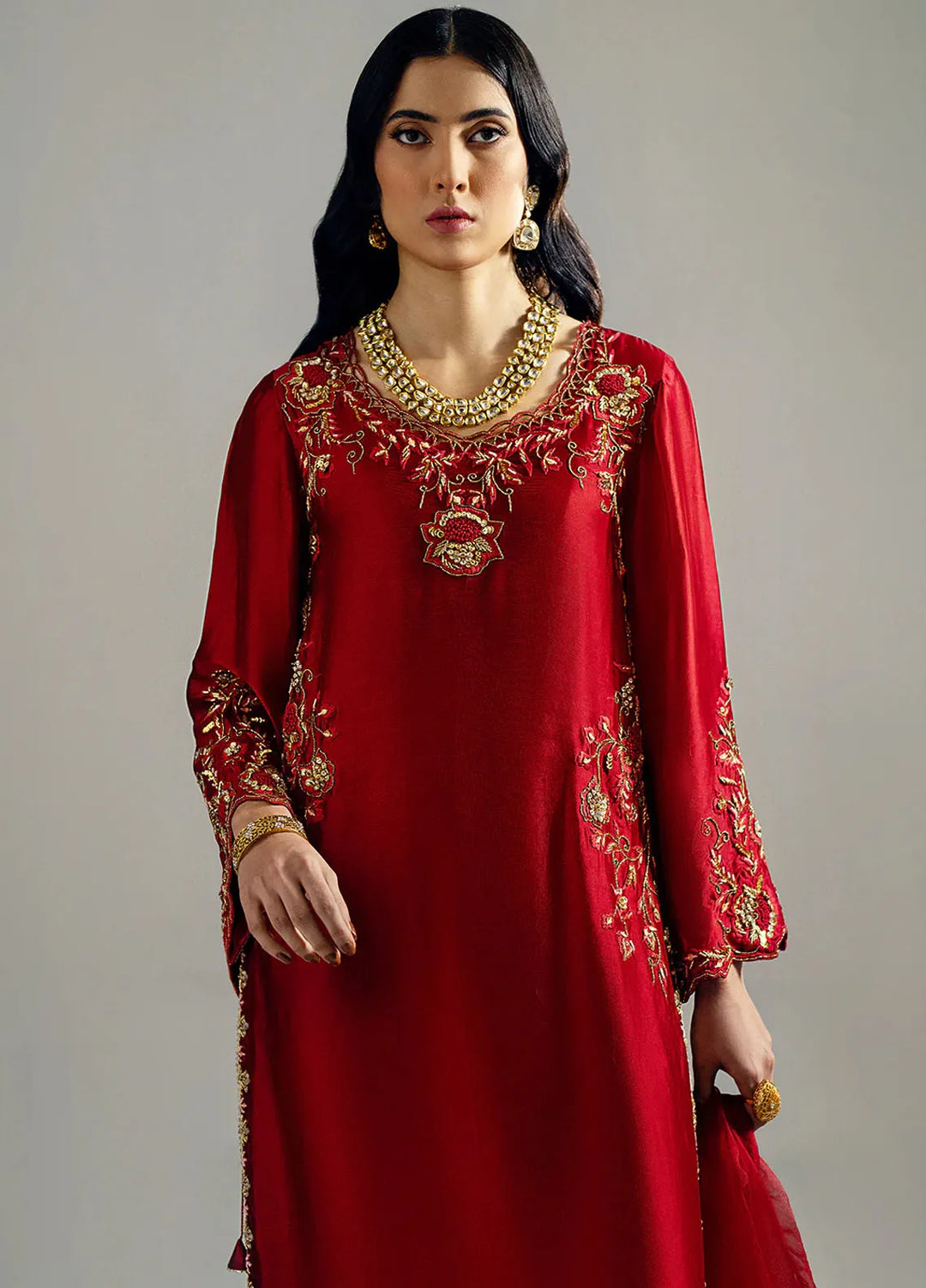 Gulbano By Grandeur Luxury Pret Embroidered Silk 3 Piece Suit Khansa