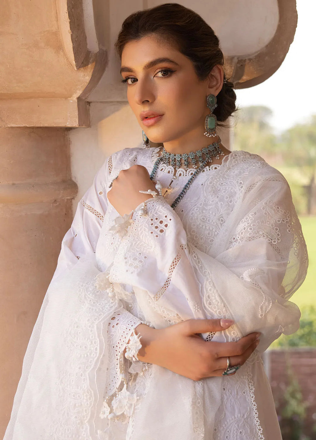 Gulkari By Regalia Textiles Chikankari Lawn Suit Unstitched 3 Piece RGT24G D-09 Roshni - Festive Collection