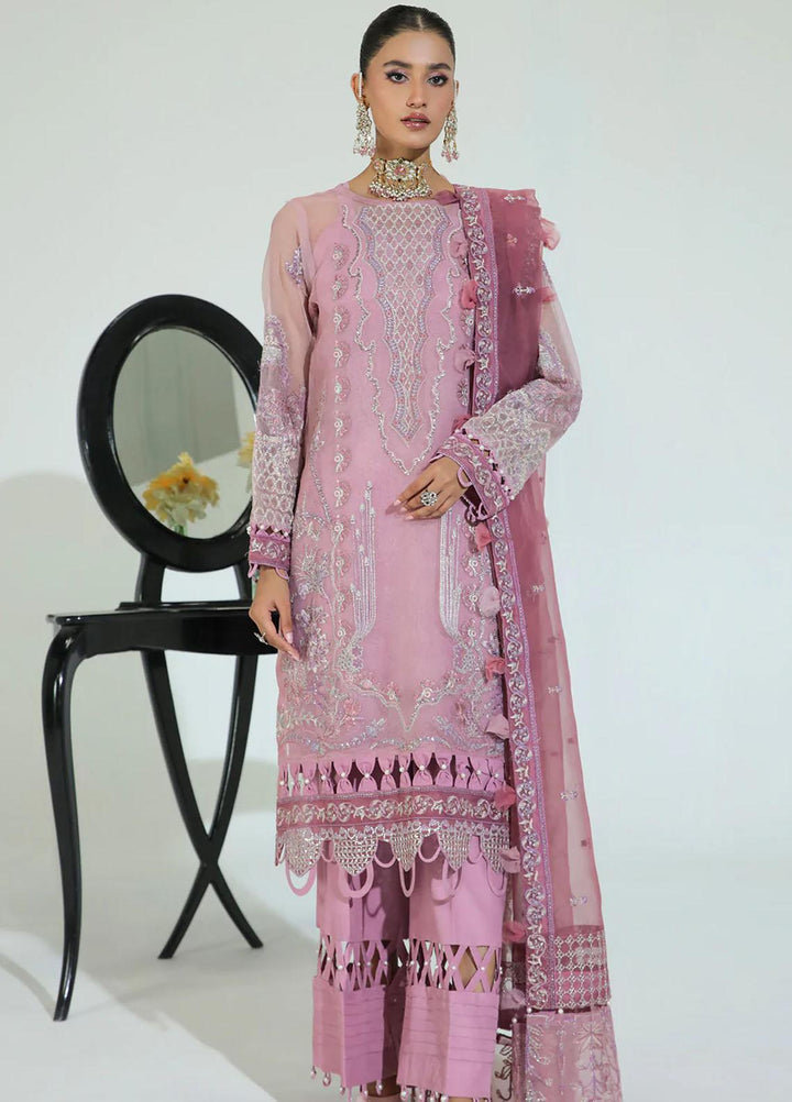Gulmeher By Avyana Embroidered Organza Suits Unstitched 4 Piece Haloot - Formal Collection