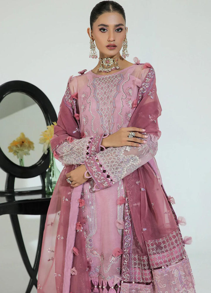 Gulmeher By Avyana Embroidered Organza Suits Unstitched 4 Piece Haloot - Formal Collection