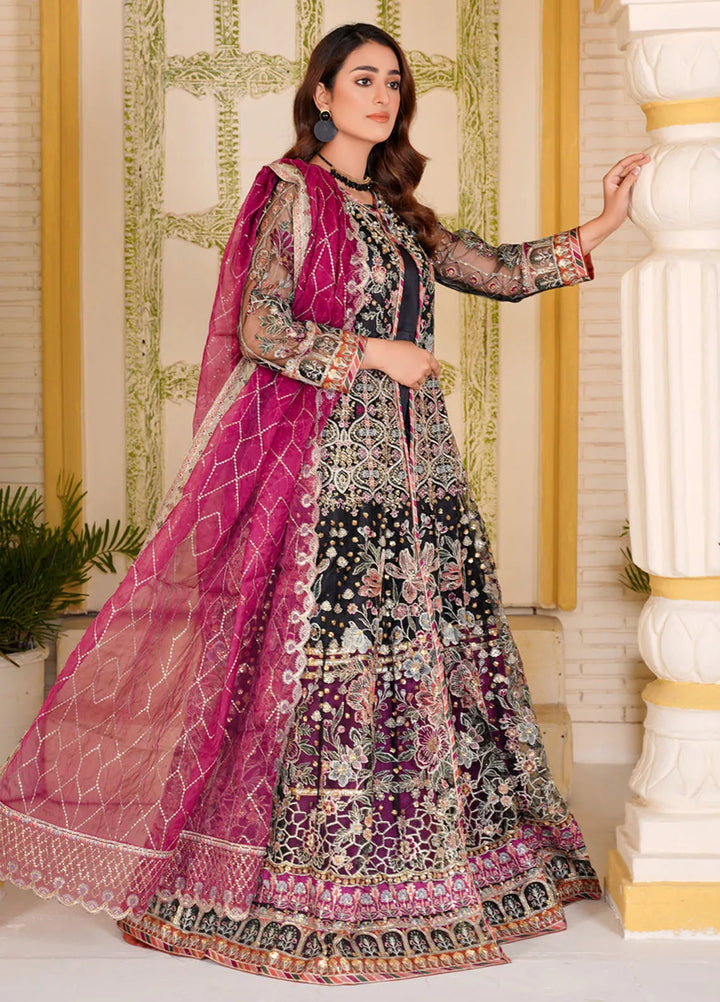 Gulnoor Pret Embroidered Bareeze Net 3 Piece Suit Kalaakari