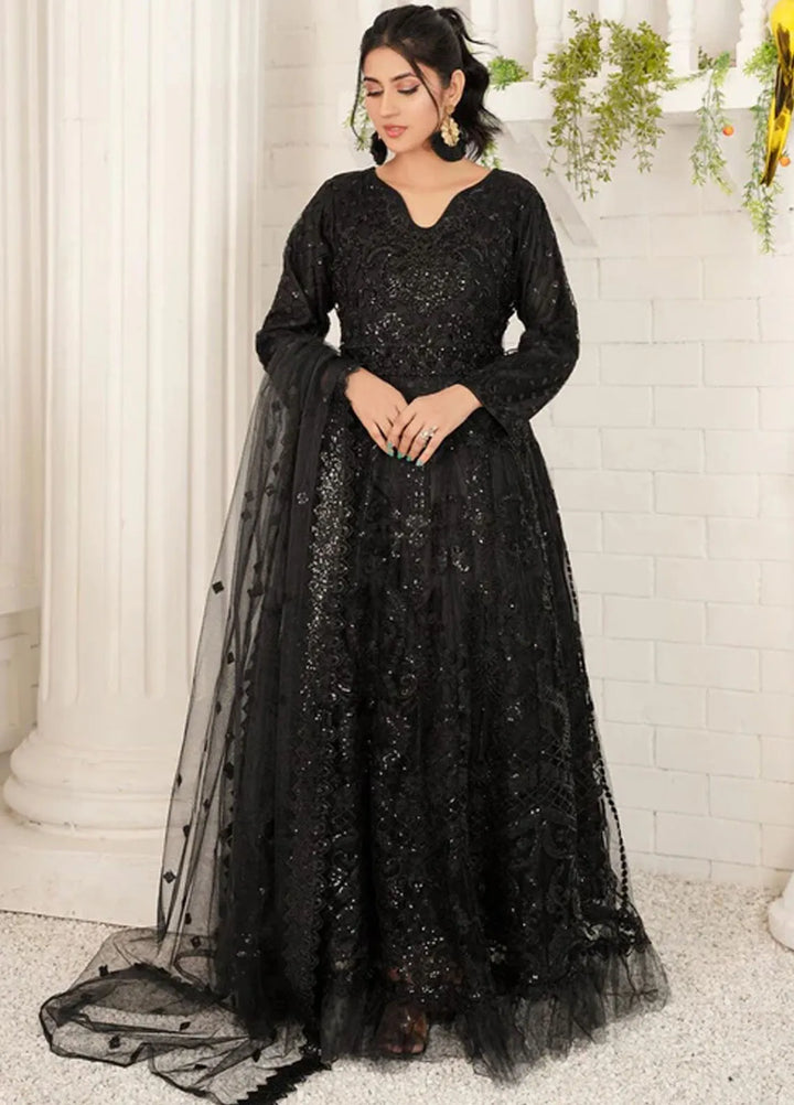 Gulnoor Pret Embroidered Bareeze Net 3 Piece Suit Shaelyn