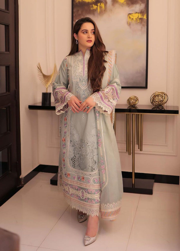 Gulposh by Serene Premium Embroidered Lawn Suits Unstitched 3 Piece SP24G SL 49 Mirha - Summer Collection