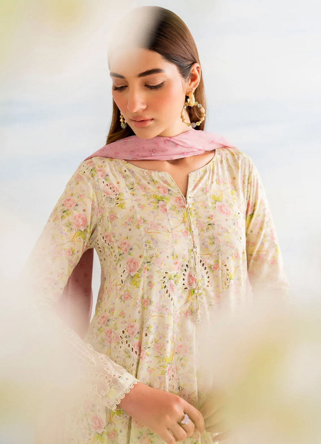 Guzel by Iznik Embroidered Lawn Suit Unstitched 3 Piece IZ24G IGL-07 - Summer Collection