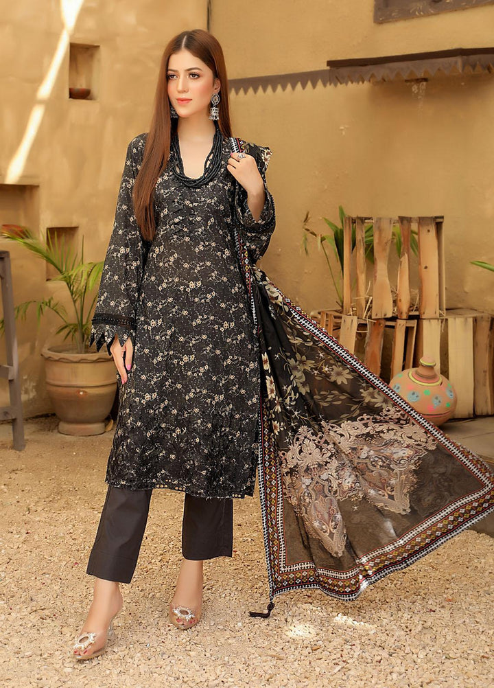 Guzel By Riaz Arts Embroidered Lawn Suits Unstitched 3 Piece RA21-G2 02 - Summer Collection