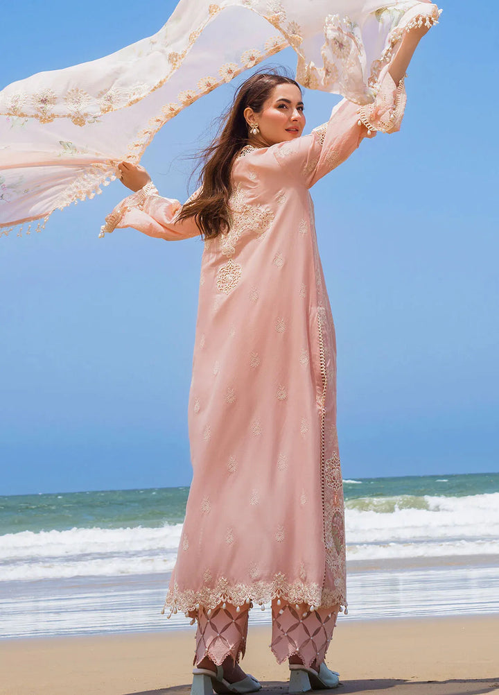 Hai Kuch By Elaf Embroidered Lawn Suit Unstitched 3 Piece EF24HK EHK-07 Pareesa - Festive Collection