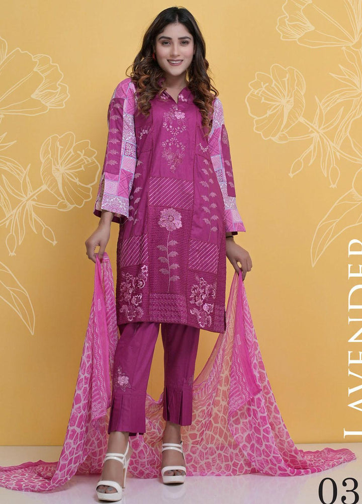 Halima Sultan Embroidered Lawn Suits Unstitched 3 Piece HS21L 03 - Summer Collection