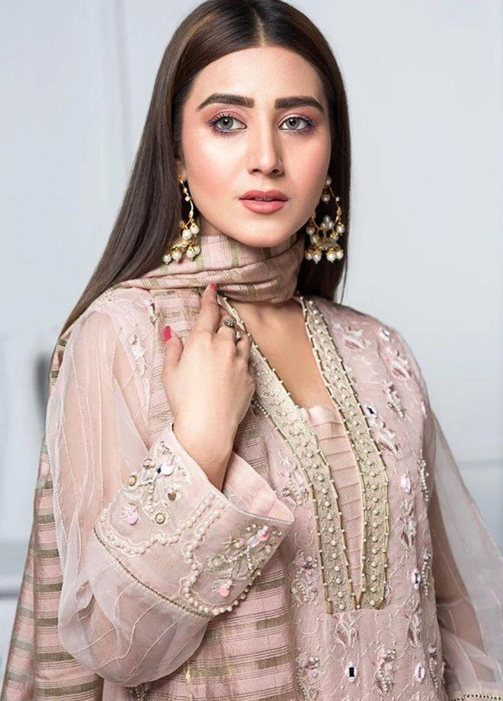 Hana Luxury Pret Embroidered Raw Silk 2 Piece Suit FL0006 Filigree