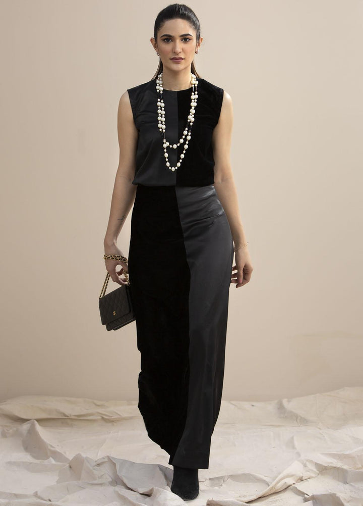 Hana Luxury Pret Embroidered Velvet 2 Piece Dress Free To Be