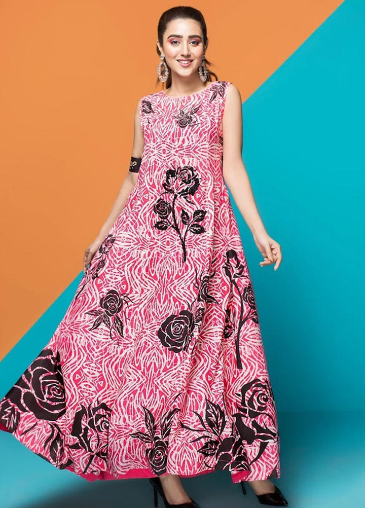 Hana Luxury Pret Embroidered Grip Shirt Pink Parfait