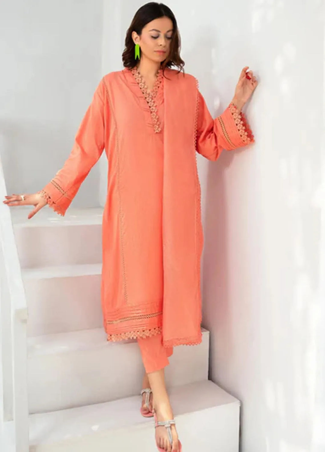 Hana Pret Casual Jacquard 3 Piece Suit Orchid