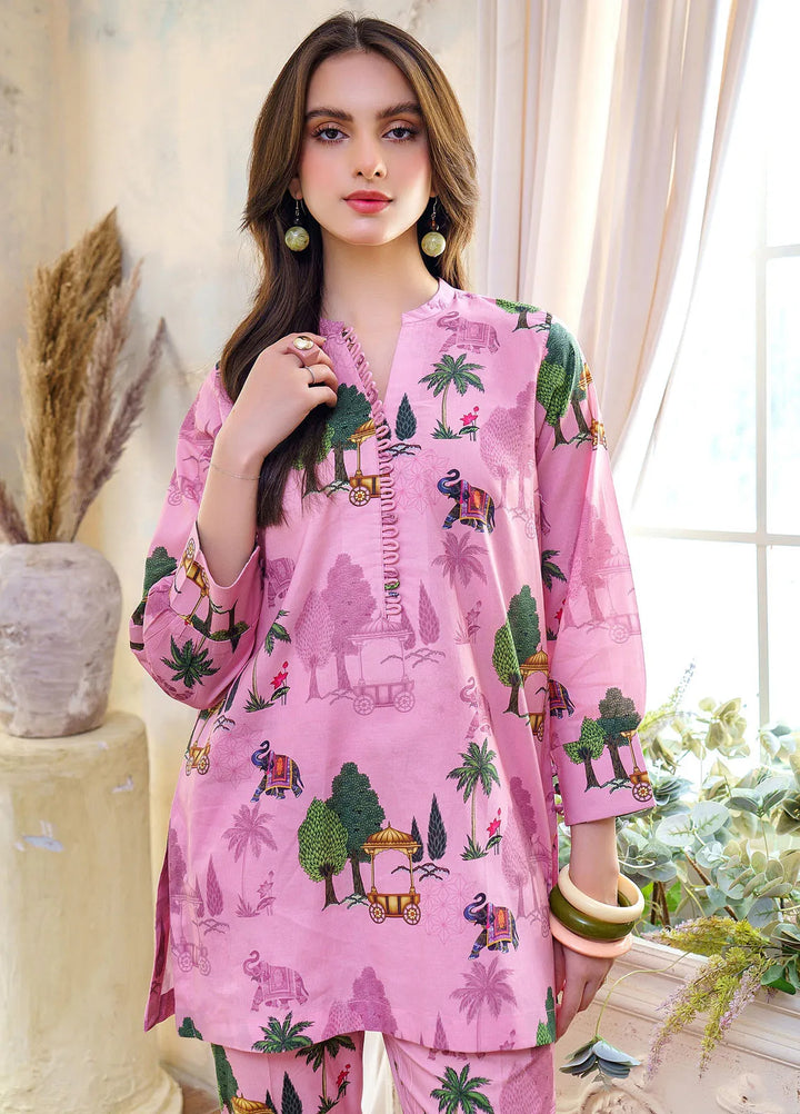 Hana Pret Embroidered Cotton 2 Piece Suit Empresss Garden
