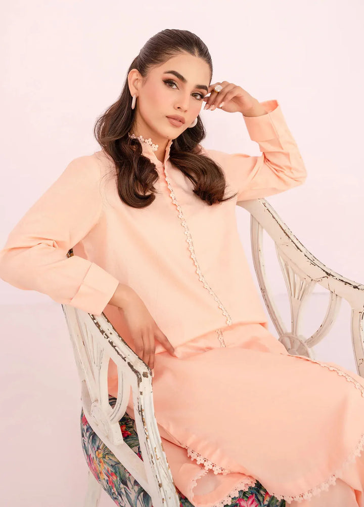 Hana Pret Embroidered Cotton 2 Piece Suit Nectar