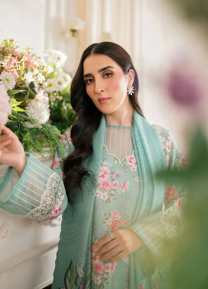 Hana Pret Embroidered Cotton Cambric 3 Piece Suit Spree