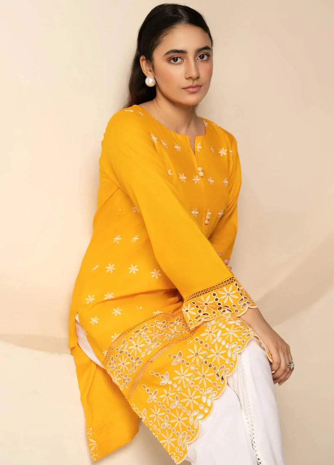 Hana Pret Embroidered Cotton Kurti Nico