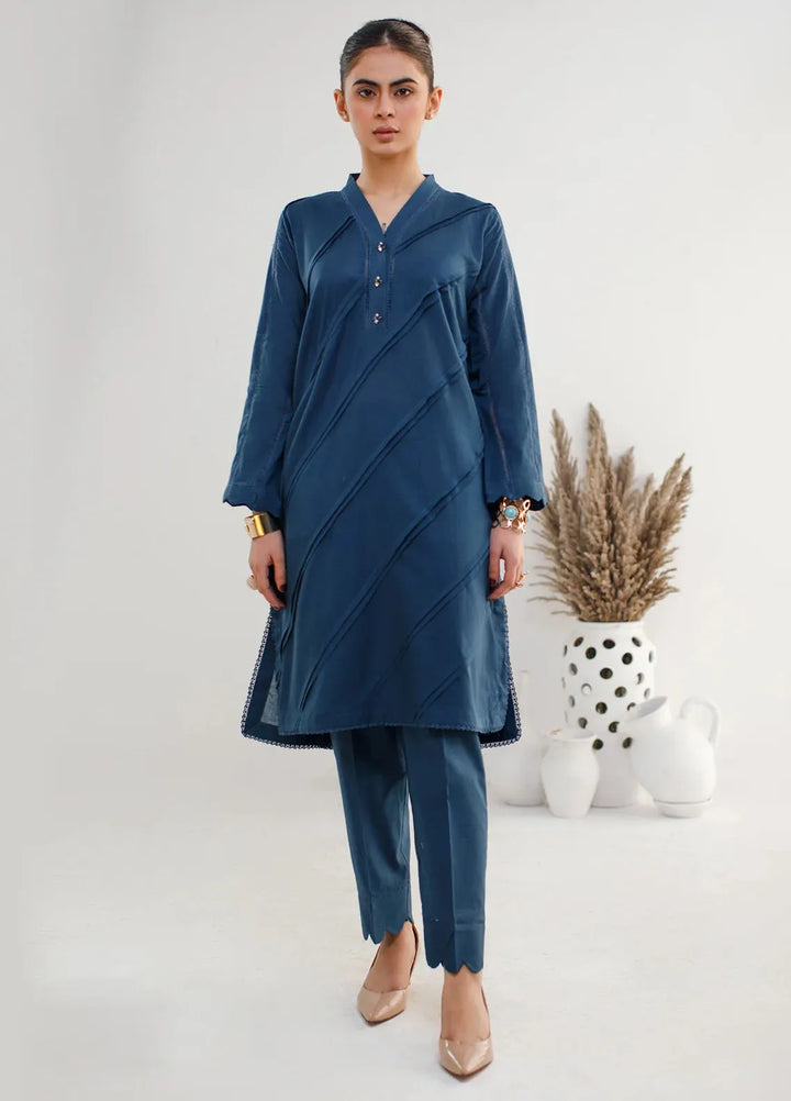 Hana Pret Printed Cotton 2 Piece Suit Admiral