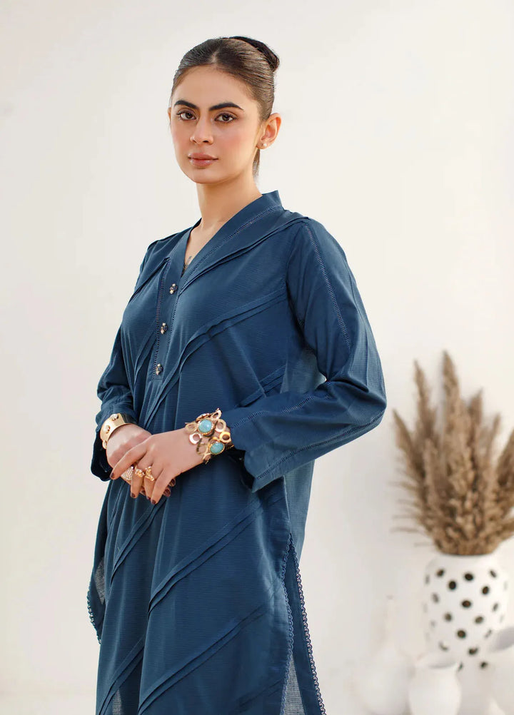 Hana Pret Printed Cotton 2 Piece Suit Admiral