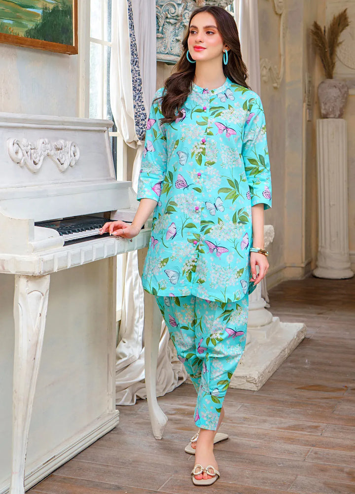 Hana Pret Printed Cotton 2 Piece Suit Butterfly Magic