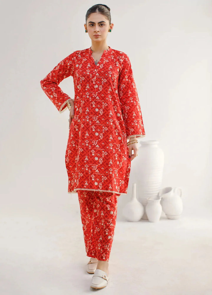 Hana Pret Printed Cotton 2 Piece Suit Rhombus
