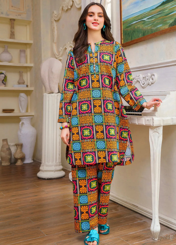 Hana Pret Printed Cotton 2 Piece Suit Royal Tapestry