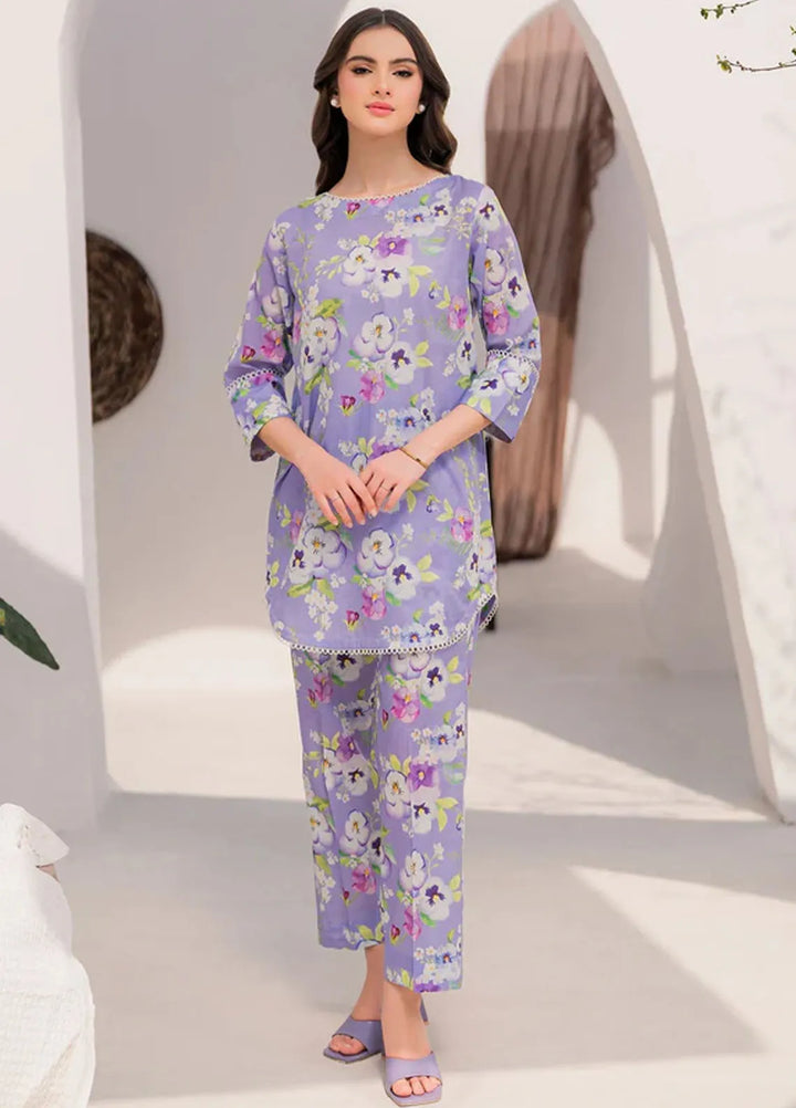 Hana Pret Printed Lawn Silk 2 Piece Suit Grace