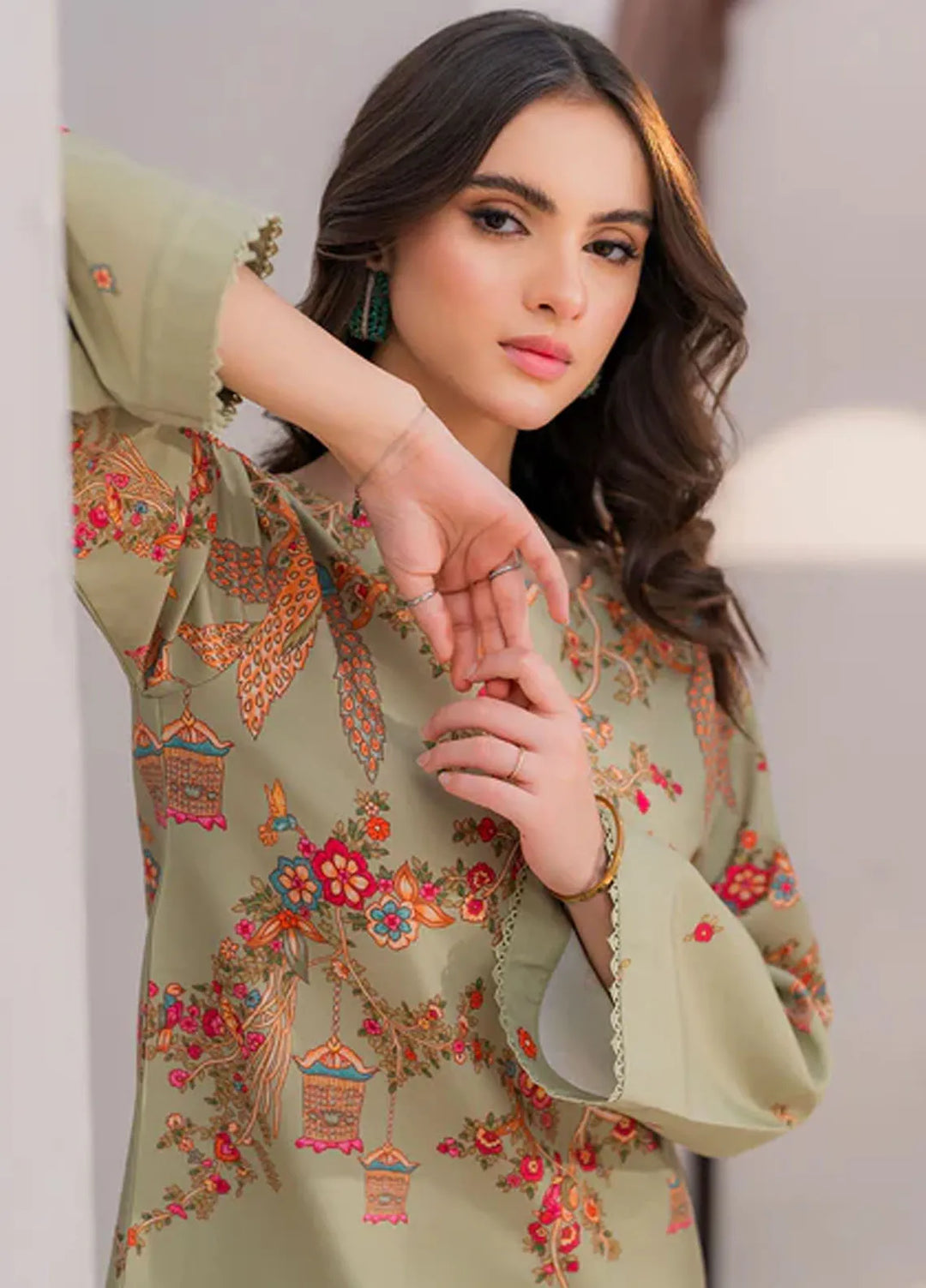 Hana Pret Printed Lawn Silk 2 Piece Suit Woodland