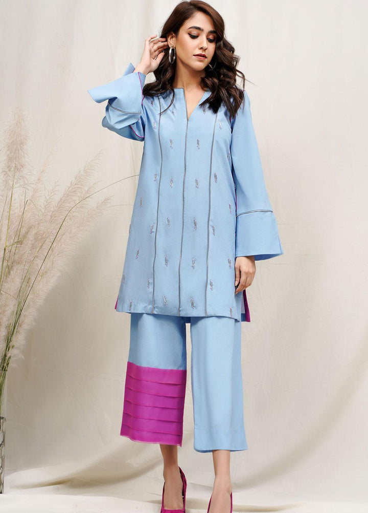 Hana Luxury Pret Embroidered Grip 2 Piece Dress Flawless fuschia ROCOB006