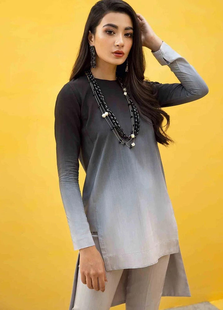 Hana Luxury Pret Embroidered Viscose 2 Piece Dress Chrome Magnum-RAS-002
