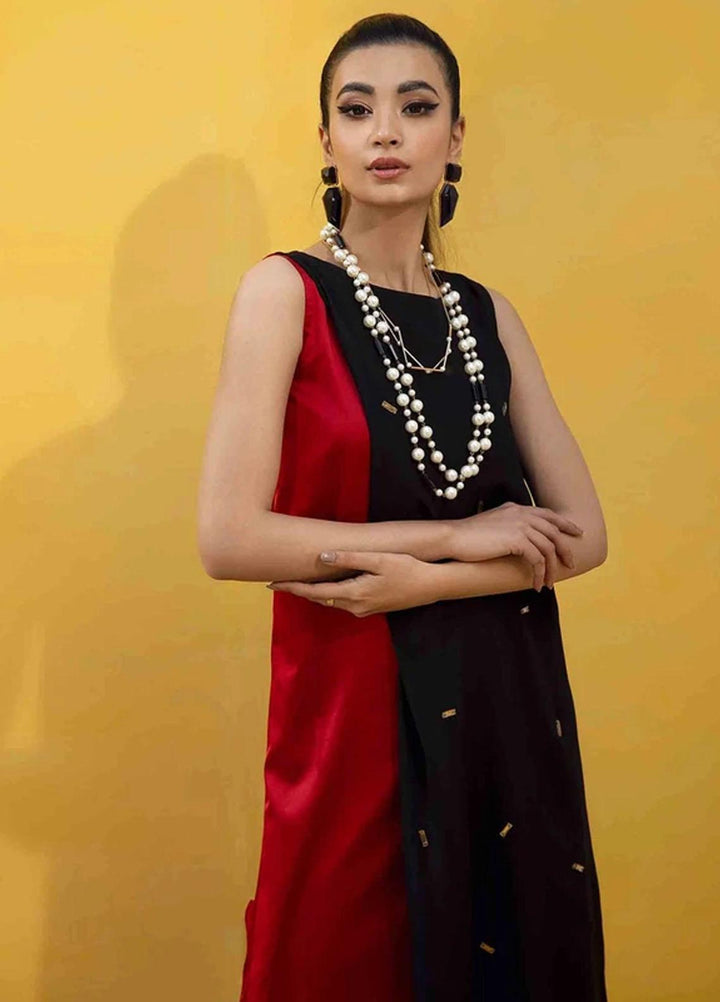 Hana Luxury Pret Embroidered Silk Gown Coca Cola-RAS-009